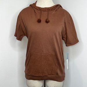 🔹 Blue Canoe Eco-Conscious Organic Cotton Short Sleeve Hoodie Made in USA